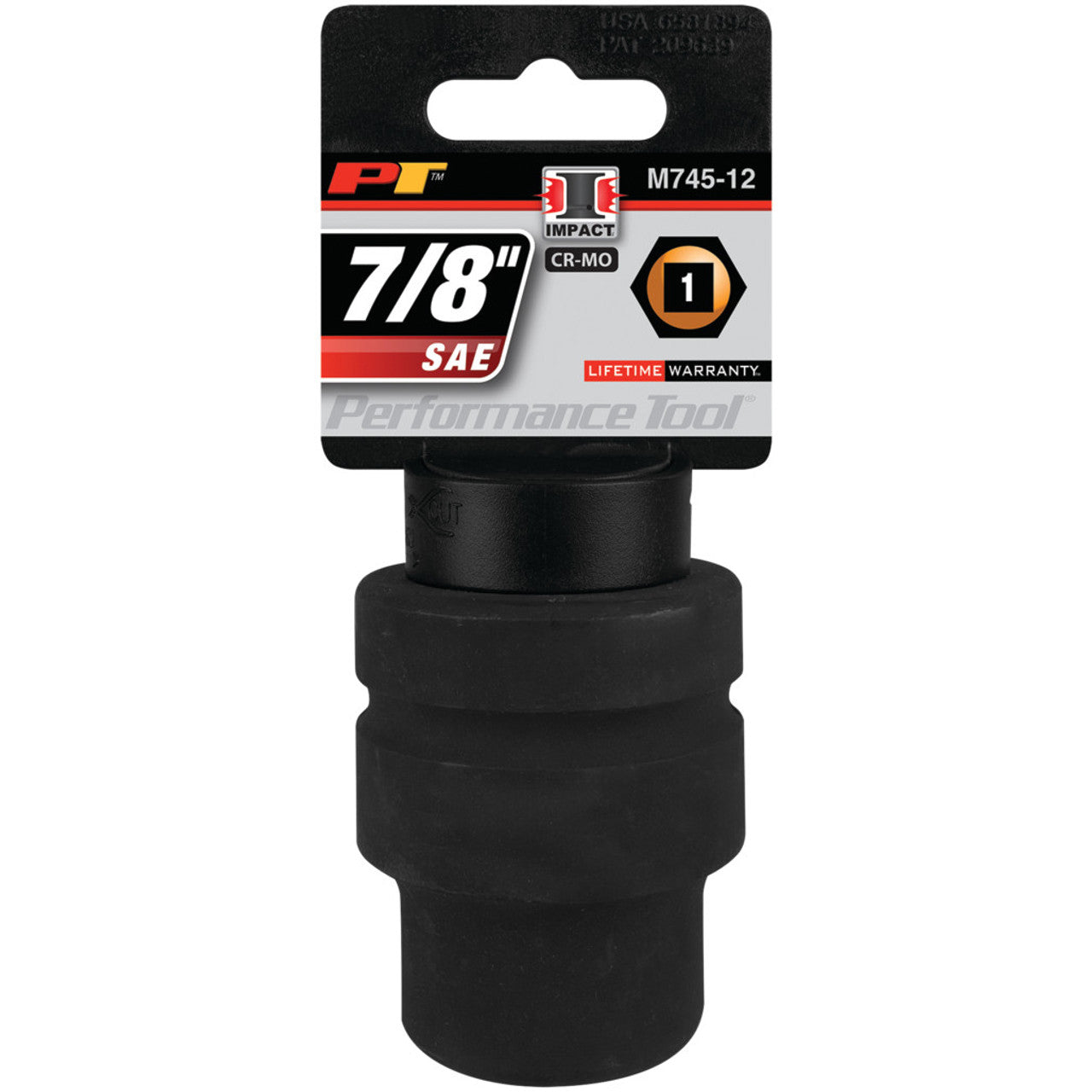 Performance Tool Impact Socket 1" Drive 6 Point SAE