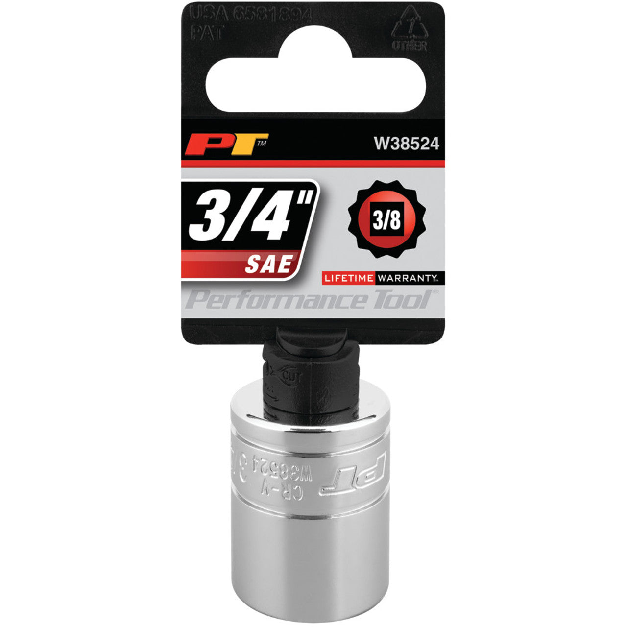 Performance Tool 3/8" Drive Socket 12 Point SAE