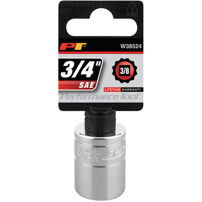 Performance Tool 3/8" Drive Socket 12 Point SAE