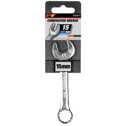 Performance Tool Stubby Combination Wrench Metric