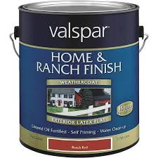 Valspar Exterior Latex Home & Ranch Paint Red