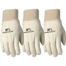 Wells Lamont Wear power Men's Canvas All Purpose Work Gloves White