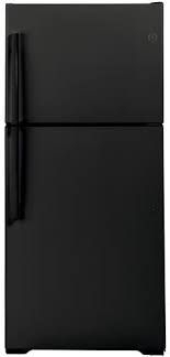 GE Refrigerators Top Mount Refrigerator Black