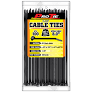 Pro Tie High UV Black 8" Clamp Cable Ties - 100 pk