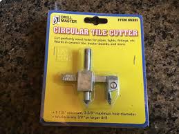 Drill Master Circular Precision Tile Cutter 65331
