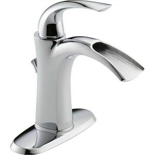 Delta  Nyla Stainless 1-Handle Single Hole 4" Centerset Bath Fauce