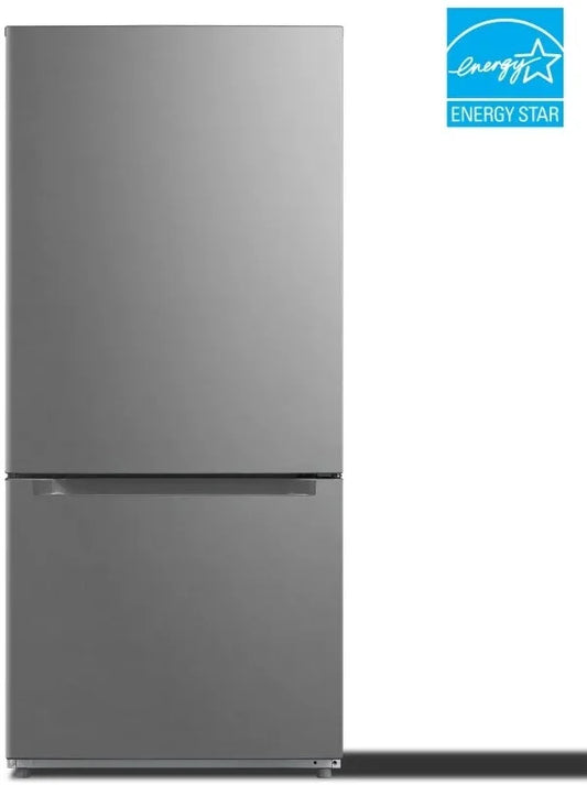 Element Bottom Freezer Refrigerator 18.7 Cubic Feet Stainless