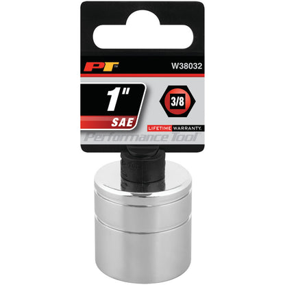 Performance Tool 3/8" Drive Socket 6 Point SAE