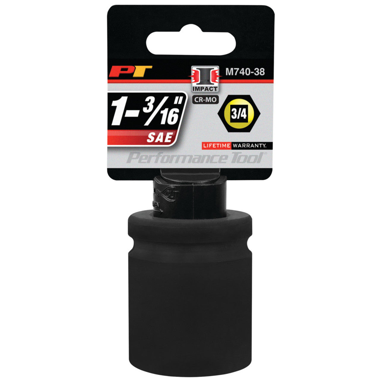 Performance Tool Impact Socket 3/4" Drive 6 Point SAE