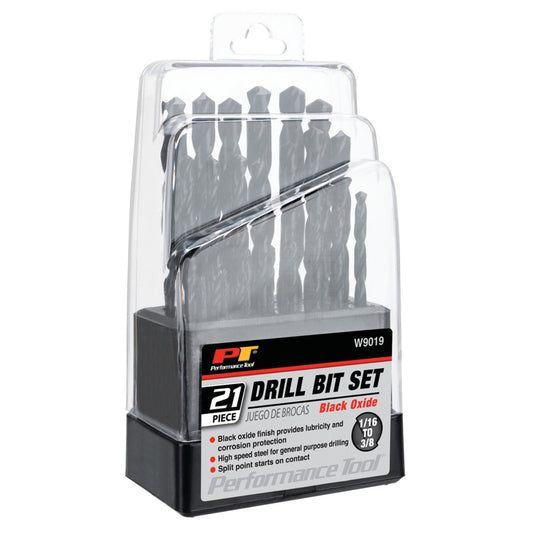 Performance Tool Drill Bit Set 21 Piece