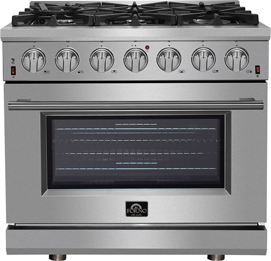 Forno Gas Range 5.36 Cubic Feet Stainless