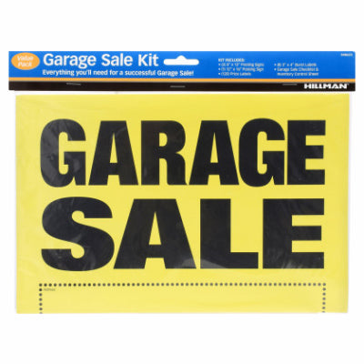 8" x 12" Garage sale kit