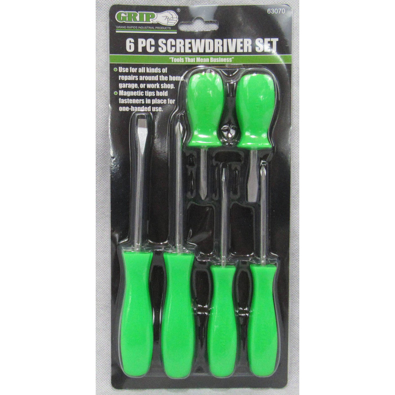 GRIP 63070 Screwdriver Set, 6 PC