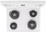 GE Electric Range Coil Surface 5 Cubic Feet White