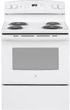 GE Electric Range Coil Surface 5 Cubic Feet White