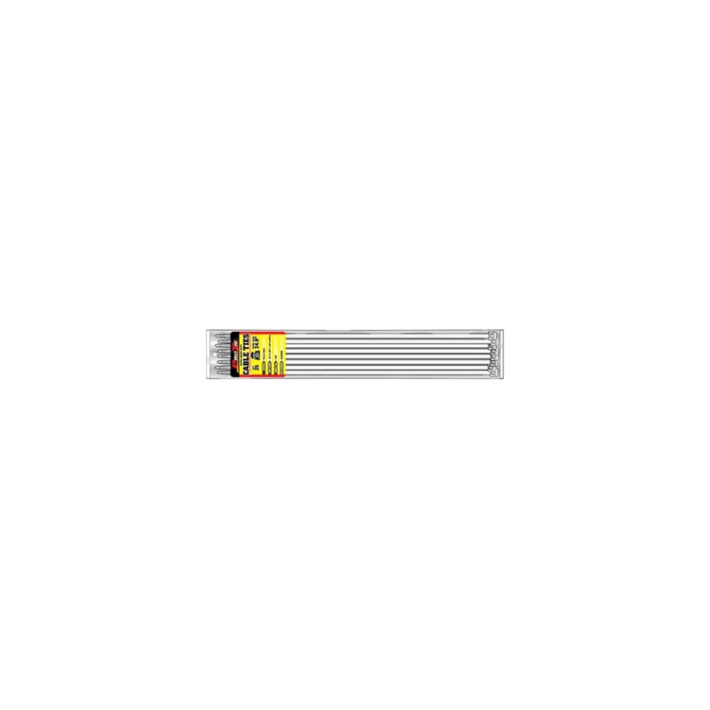 Pro Tie Natural Extra Heavy Duty 175-Lb Tensile Strength 17-In Cable Ties, 50-Pk