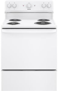 Hotpoint Electric Range Coil Surface 5 Cubic Feet White