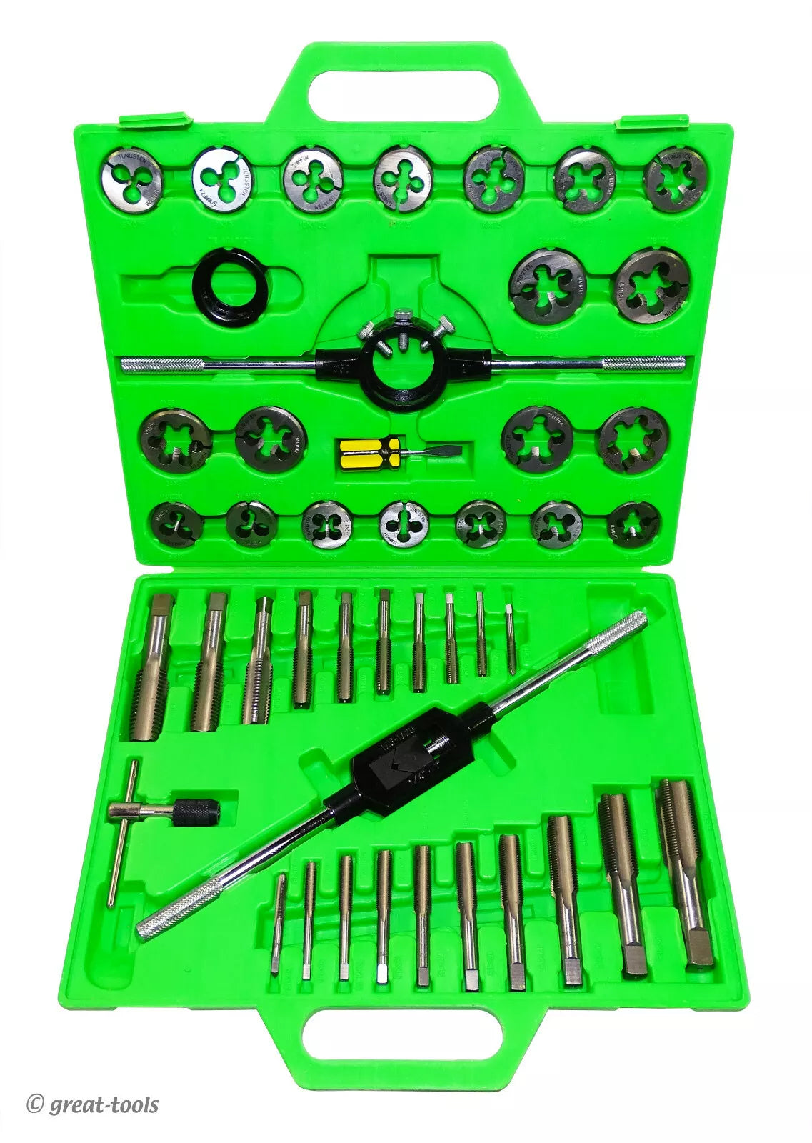 Tap And Die Set, Standard, Sae 45 Piece