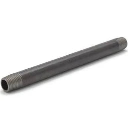 B&K Llc Mueller 1/4" x 6" Black Pipe Nipple