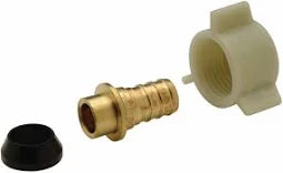 Swivel cone: Brass,3/8" Barbed x 1/2"Swivel FNPT