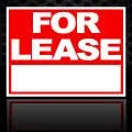 Black & Red For Lease Sign