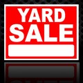 Hy-Ko Hy-Glo English Black Garage Sale Sign 8.5 in. H X 12 in. W