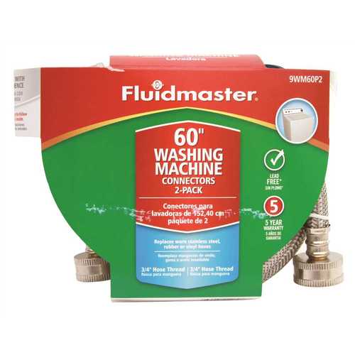 Fluidmaster Washing Machine Hose No Burst Kit 60