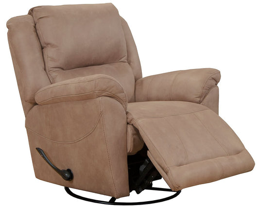 Catnapper Cole Camel Swivel Glider Recliner