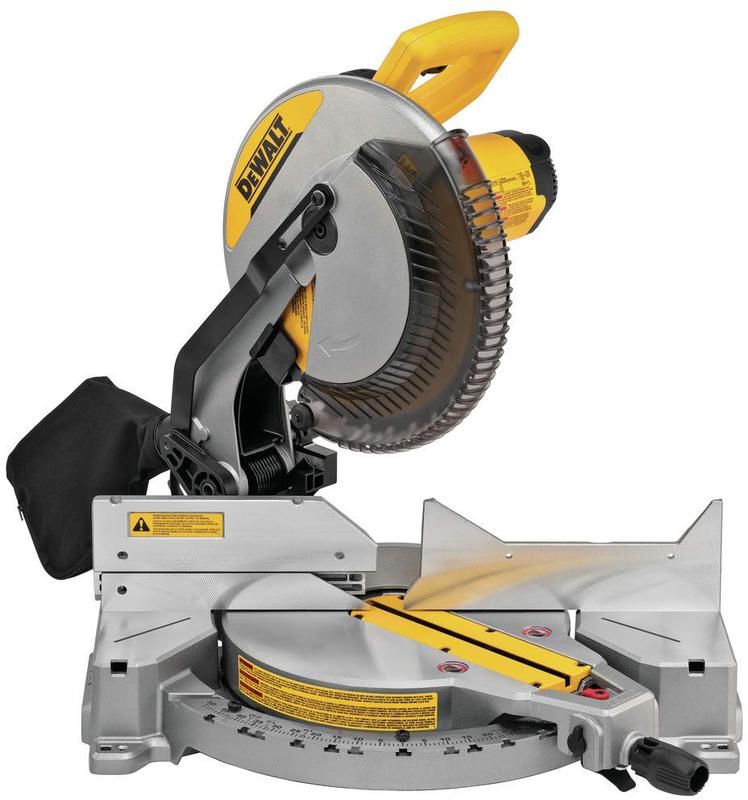 Dewalt 15 Amp Single Bevel Compound Miter Saw 12"