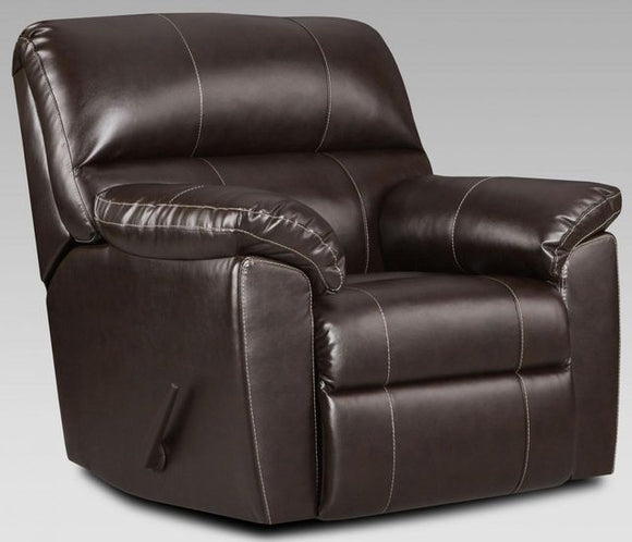 Affordable Furniture Austin Chocolate Rocker Recliner