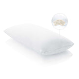 Malouf Z Cotton Encased Feather + Down Blend Pillow