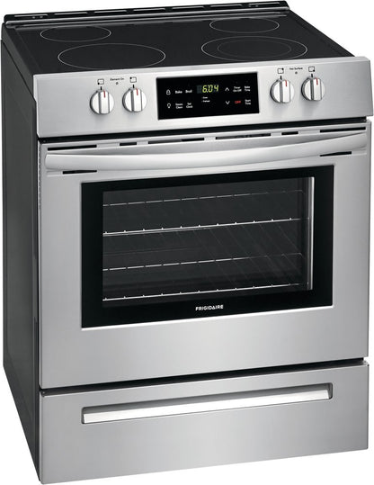 Frigidaire Electric Range Glass Top Surface 5 Cubic Feet Stainless Steel