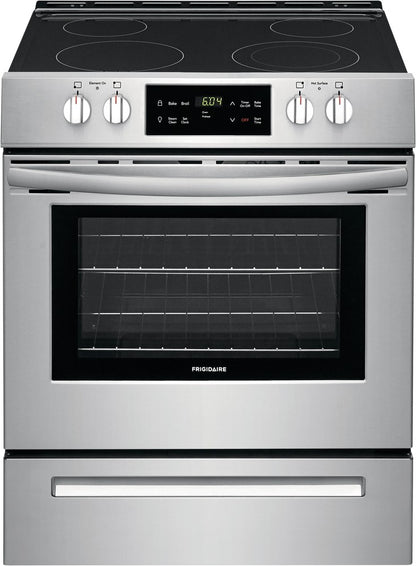 Frigidaire Electric Range Glass Top Surface 5 Cubic Feet Stainless Steel