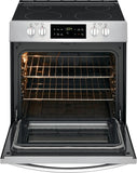 Frigidaire Electric Range Glass Top Surface 5 Cubic Feet Stainless Steel