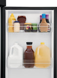Frigidaire Top Mount Refrigerator 11.6 Cubic Feet Black
