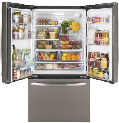 GE French Door Refrigerator 27 Cubic Feet Slate