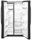 GE Side By Side Refrigerator 25.1 Cubic Feet Black Slate