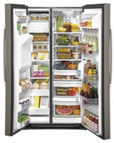 GE Side By Side Refrigerator 25.1 Cubic Feet Slate