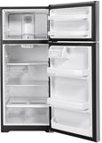 GE Top Mount Refrigerator 17.5 Cubic Feet Stainless Steel
