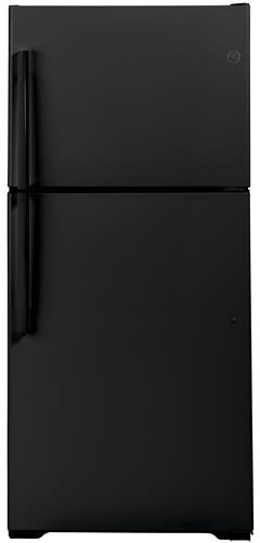 GE Top Mount Refrigerator 19.2 Cubic Feet Black