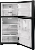 GE Top Mount Refrigerator 19.2 Cubic Feet Black