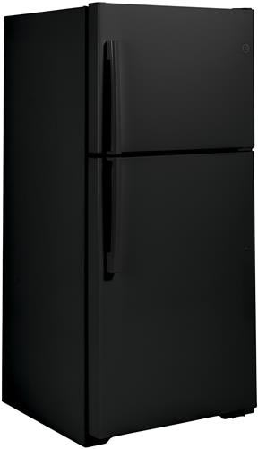 GE Top Mount Refrigerator 19.2 Cubic Feet Black