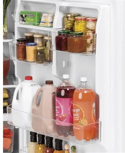 GE Top Mount Refrigerator 19.2 Cubic Feet Black