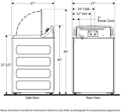 GE Top Load Washer 4.5 Cubic Feet White