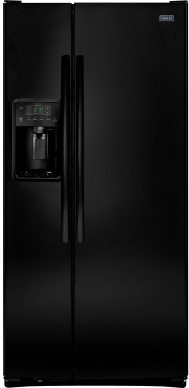 Crosley Side By Side Refrigerator 23.2 Cubic Feet Black