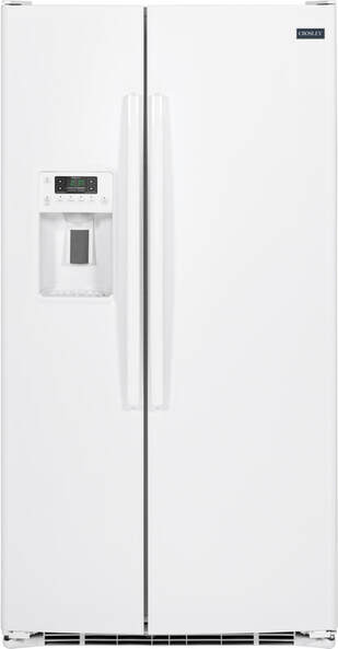 Crosley Side By Side Refrigerator 25.3 Cubic Feet White
